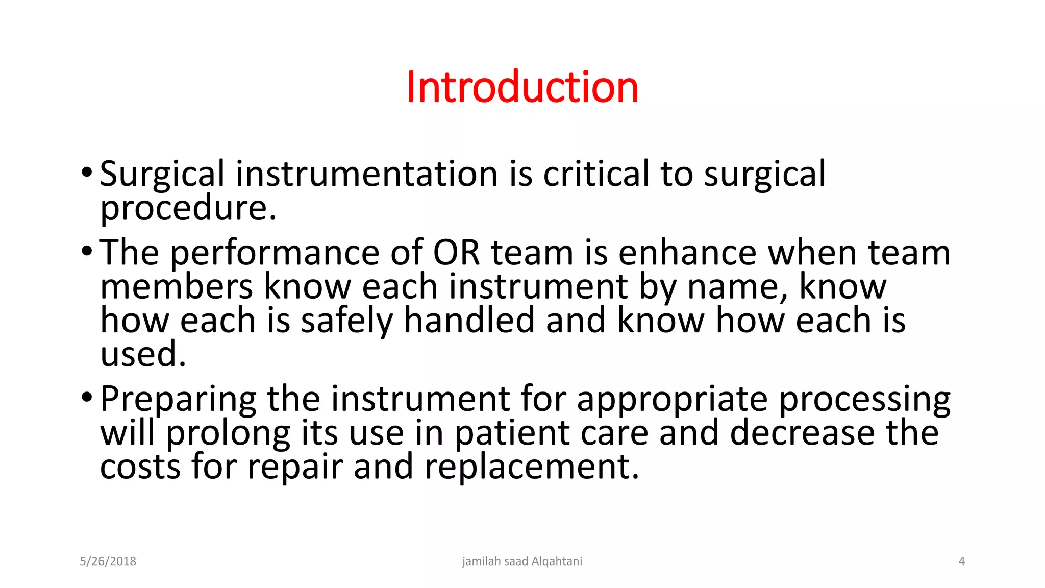 Basic surgical instrumentation | PPTX
