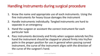 Basic surgical instrumentation | PPTX