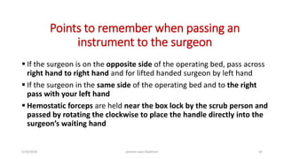 Basic surgical instrumentation | PPTX