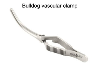 Bulldog vascular clamp
 
