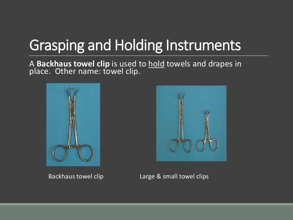 Basic surgical instruments