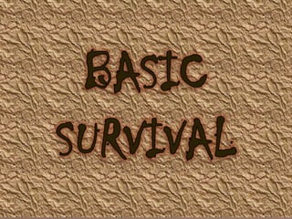 BASIC SURVIVAL 