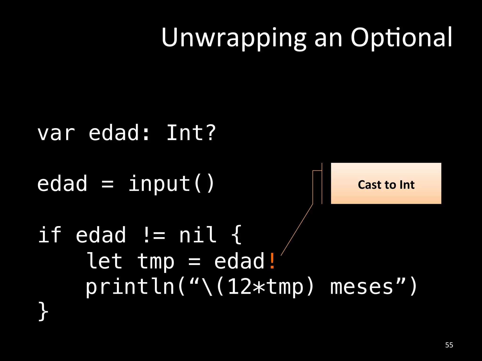 import Darwin!
let !: M_PI!: M_PI!
!
Constante#π#
Constante%
Predeﬁnida%
36#
 