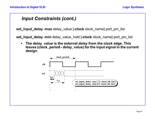 Basic synthesis flow and commands in digital VLSI | PPT