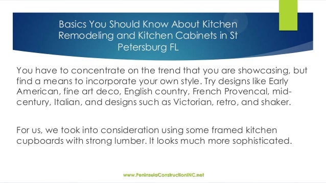 Basics You Should Know About Kitchen Remodeling And Kitchen Cabinets