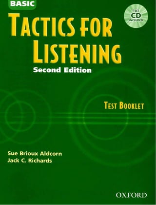 Basic tactics for listening test booklet