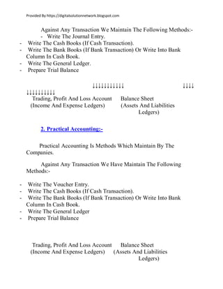 Basic tally notes | PDF