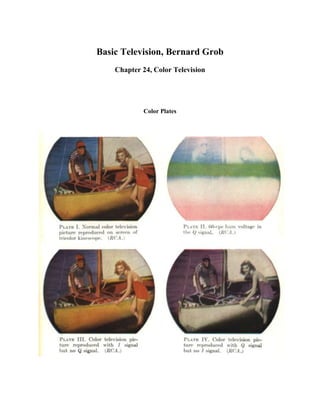 Basic Television, Bernard Grob
Chapter 24, Color Television
Color Plates
 