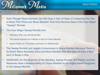 • Even Though Many Markets Get 364 Days a Year of Data, it’s Important for You
to Note That There are Many Markets That On...