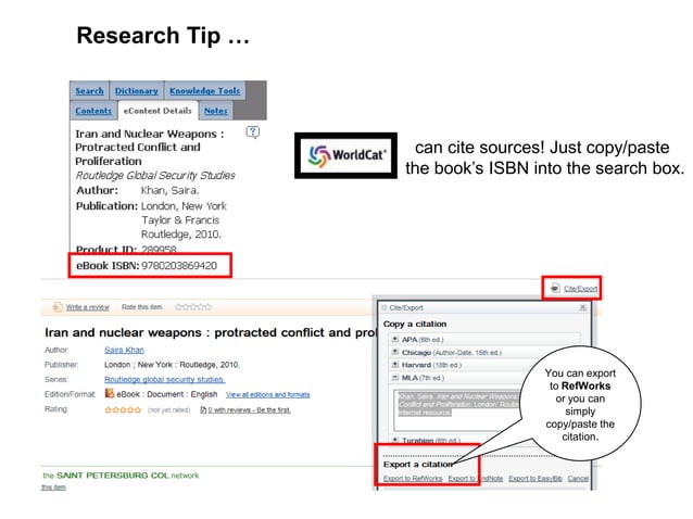 Library Research Methods -- Overview Zipcast | PPTX