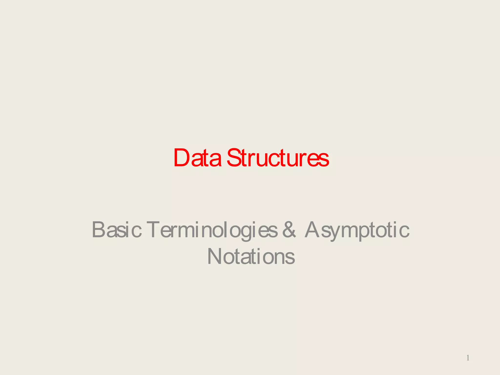 Basic terminologies & asymptotic notations | PPT | Programming ...