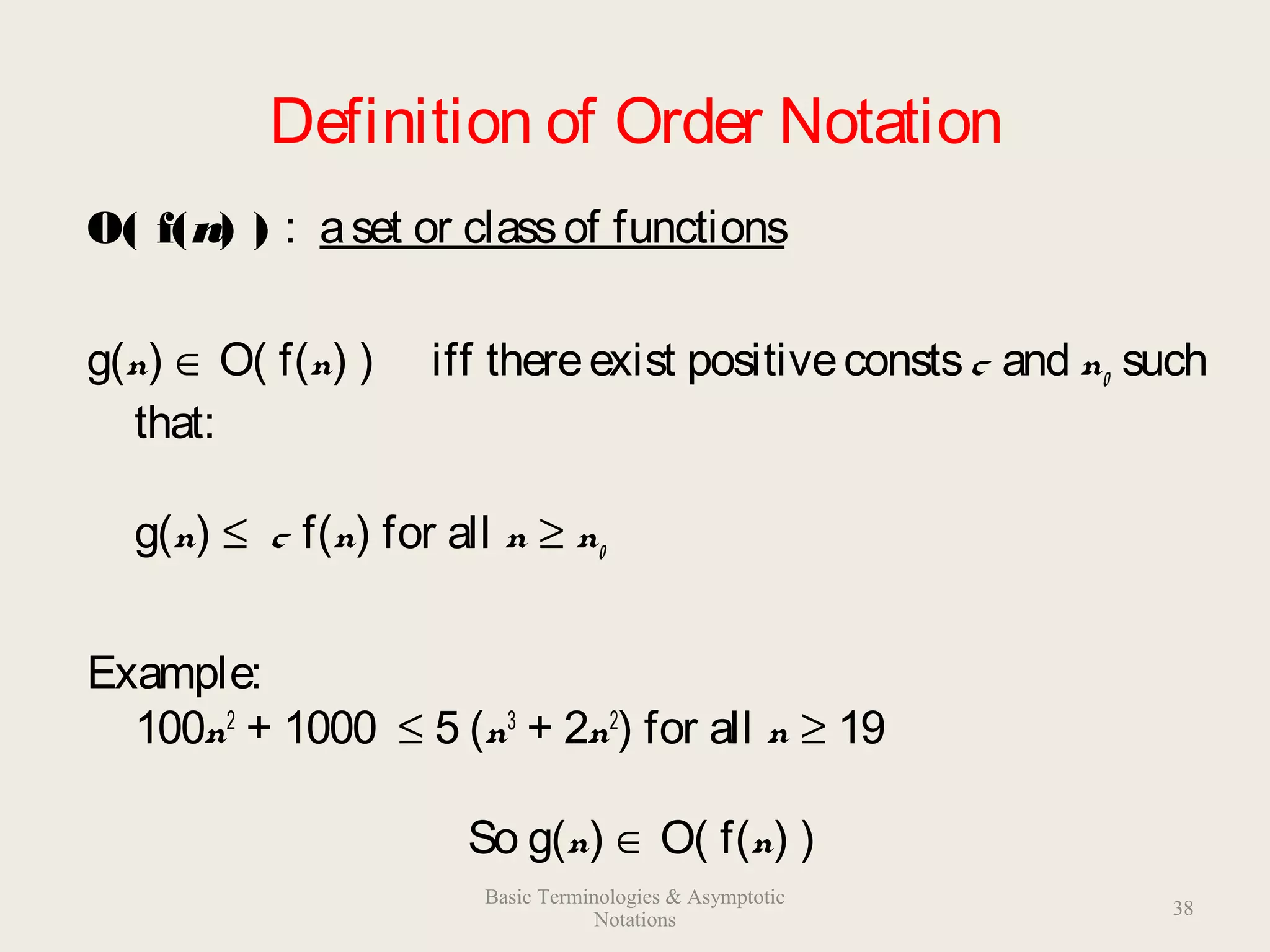 Basic terminologies & asymptotic notations | PPT | Programming ...
