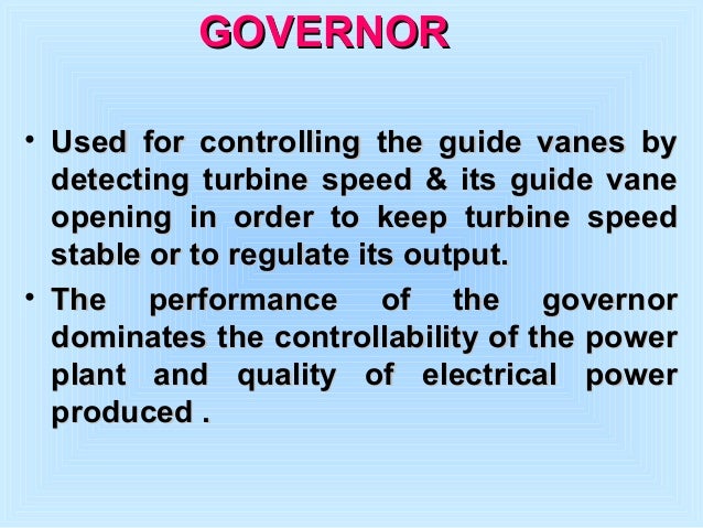 Basics of Hydro power plant