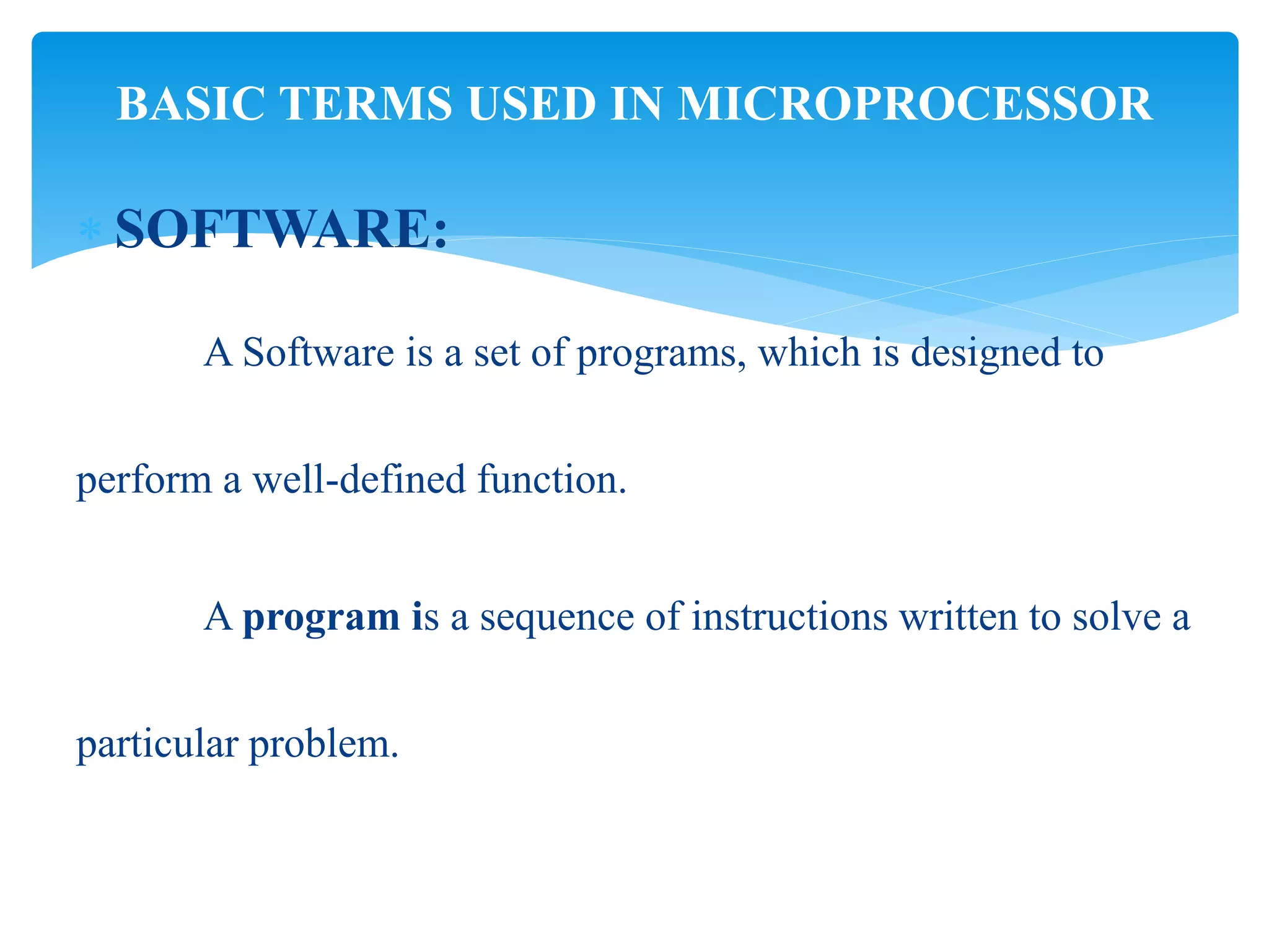 Basic terms used in microprocessor | PPTX | Computing | Technology ...