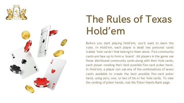 Basic texas hold'em poker rule, you need to know