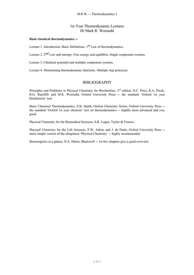 Basic Thermodynamics Pdf