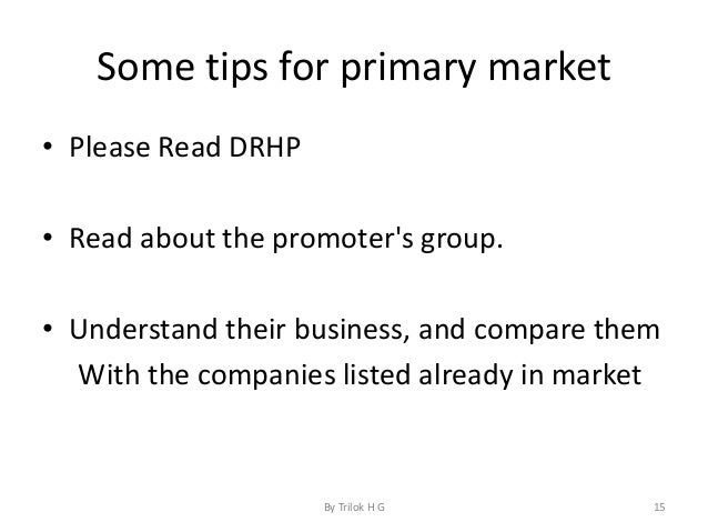 Basic trading