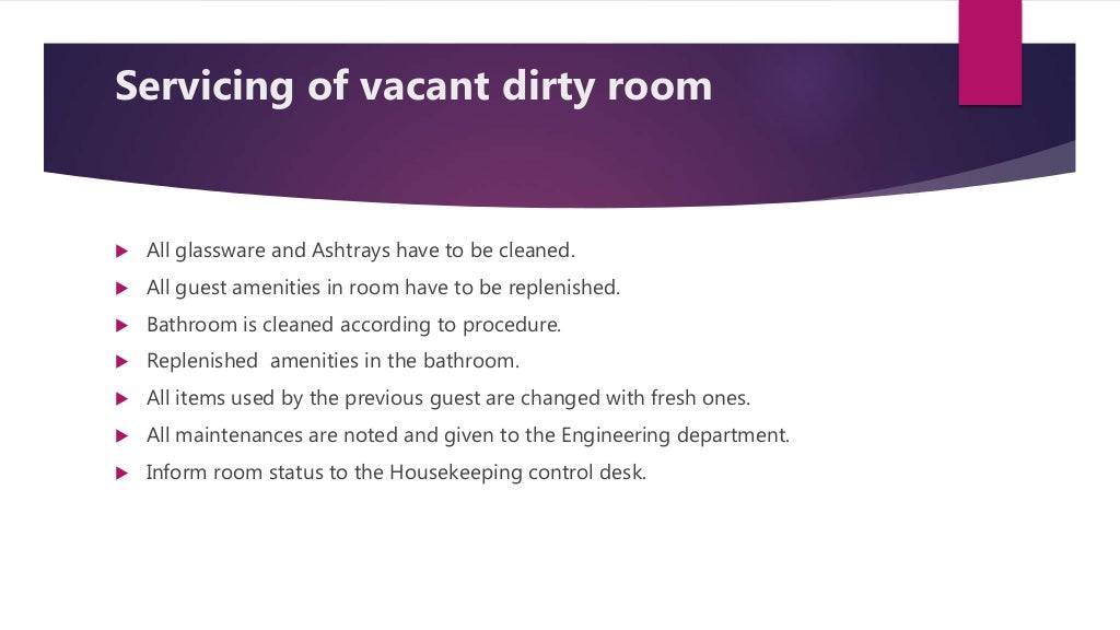 Basic training for housekeeping staff ppt