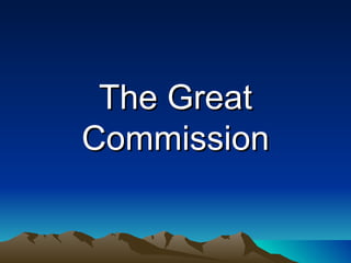 The Great Commission 