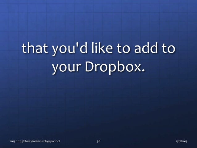 What is dropbox basic - hcmpo
