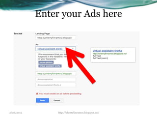 Enter your Ads here
2/26/2015 http://cherrylinramos.blogspot.no/
 