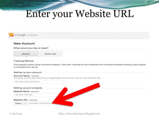 Enter your Website URL
2/26/2015 http://cherrylinramos.blogspot.no/
 