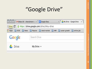 2/27/2015http://cherrylinramos.blogspot.no/
77
“Google Drive”
 