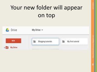 2/27/2015http://cherrylinramos.blogspot.no/
82
Your new folder will appear
on top
 