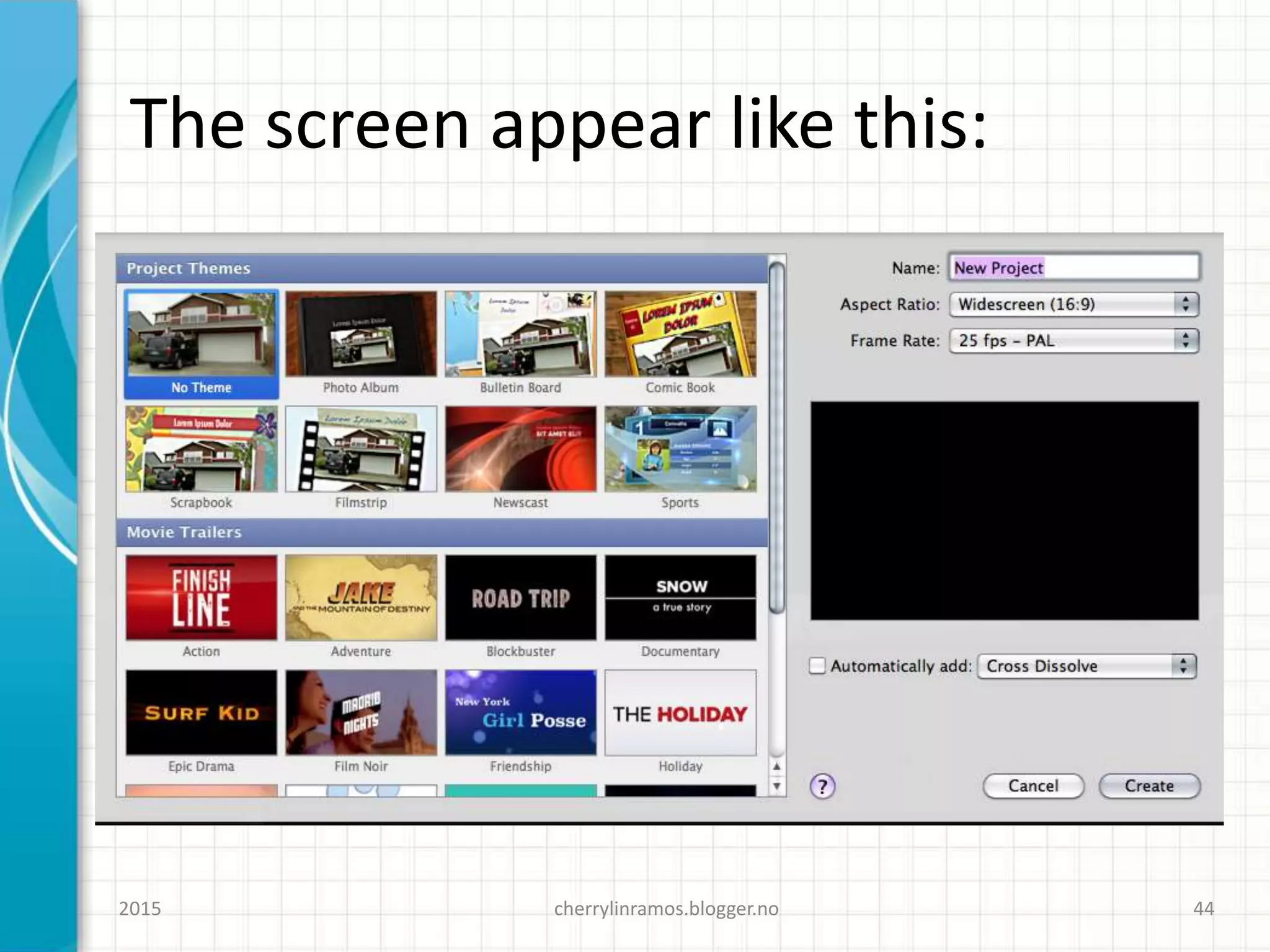 The screen appear like this:
cherrylinramos.blogger.no2015 44
 
