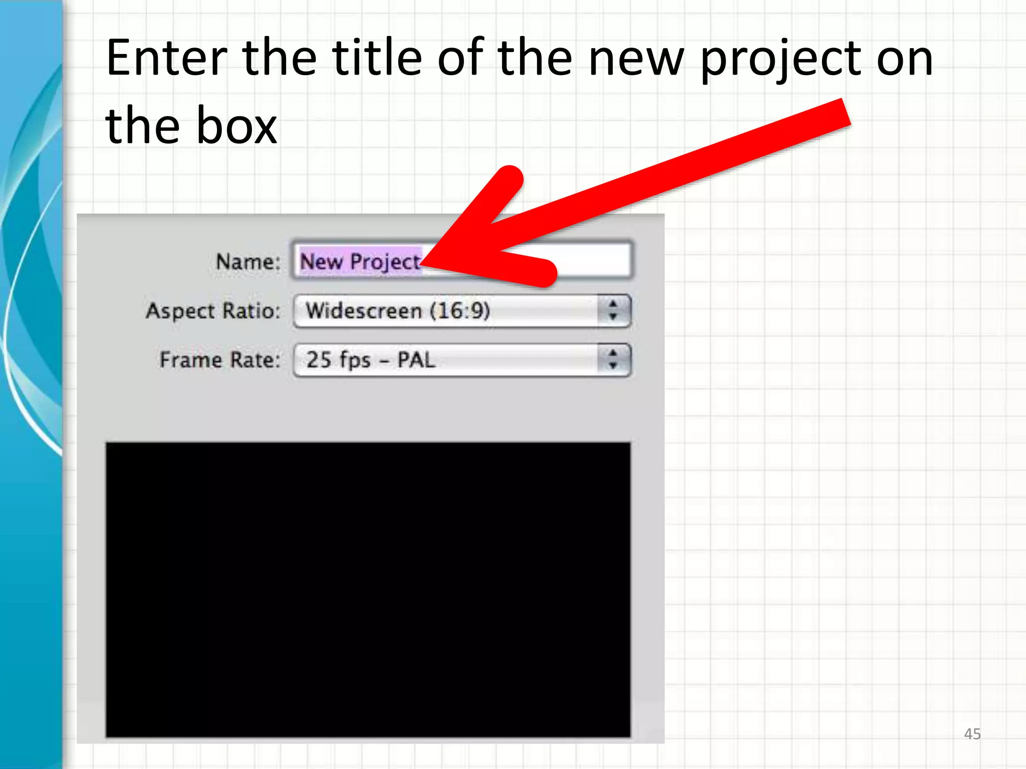 Enter the title of the new project on
the box
cherrylinramos.blogger.no2015 45
 