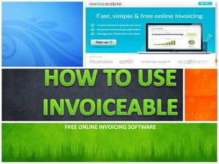 FREE ONLINE INVOICING SOFTWARE
 