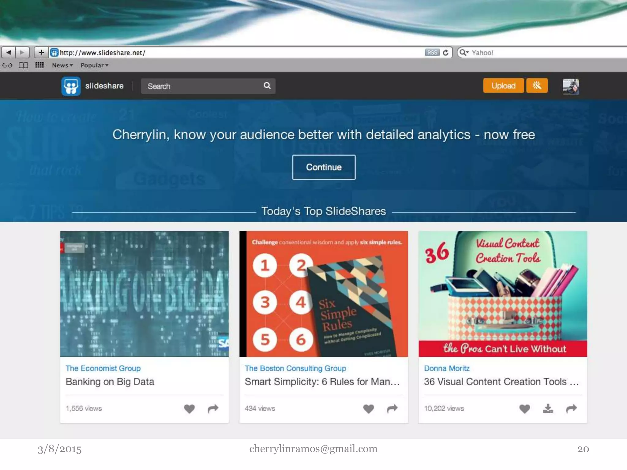 3/8/2015 cherrylinramos@gmail.com 20
 