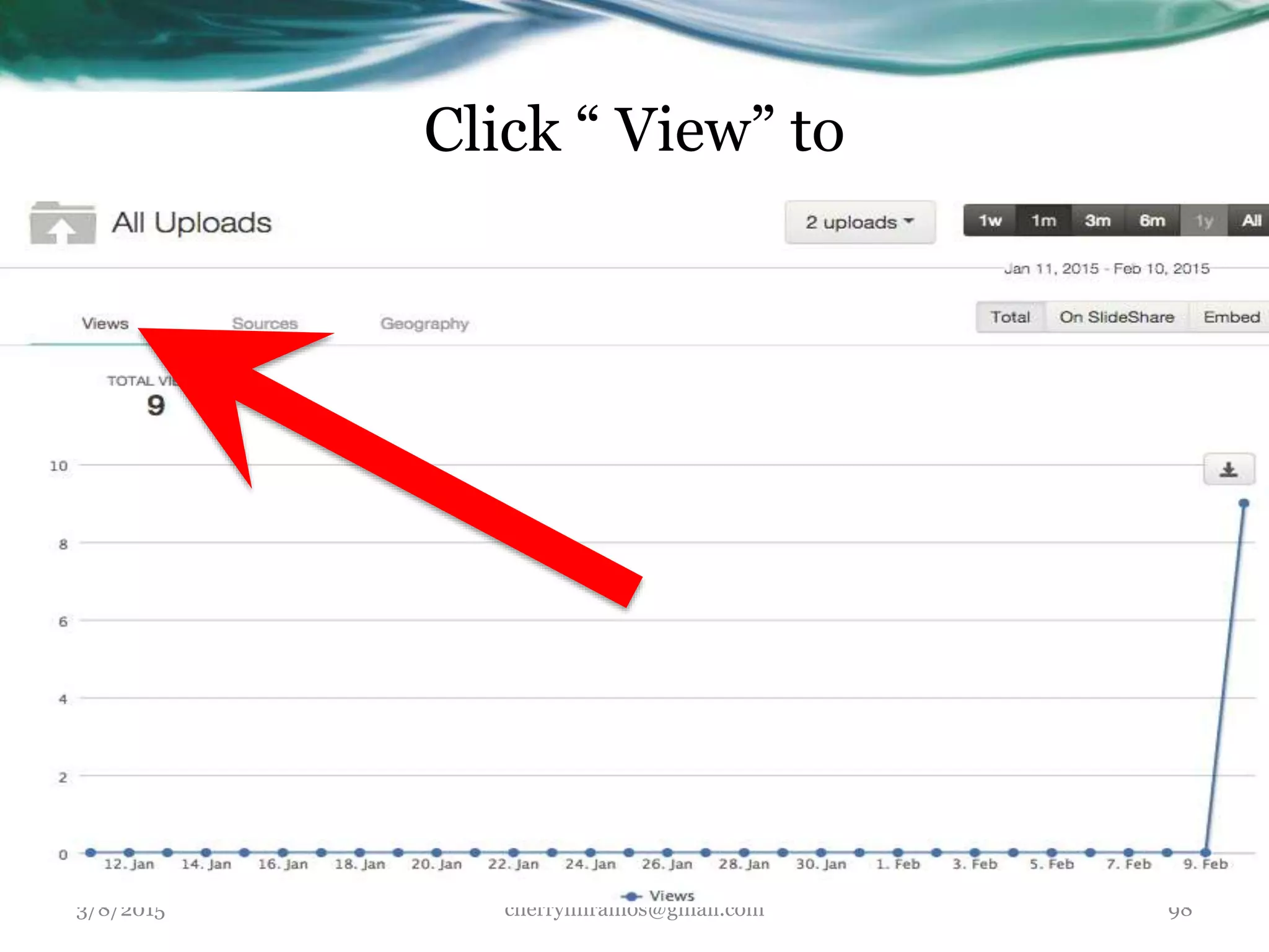 Click “ View” to
3/8/2015 cherrylinramos@gmail.com 98
 