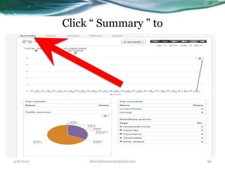 Click “ Summary ” to
3/8/2015 cherrylinramos@gmail.com 96
 