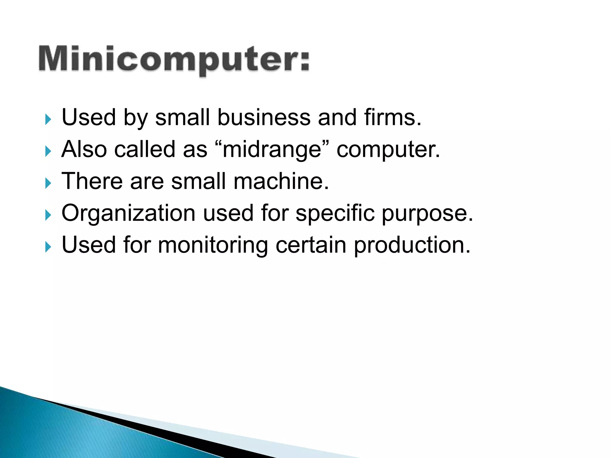 Basic types of computer | PPT