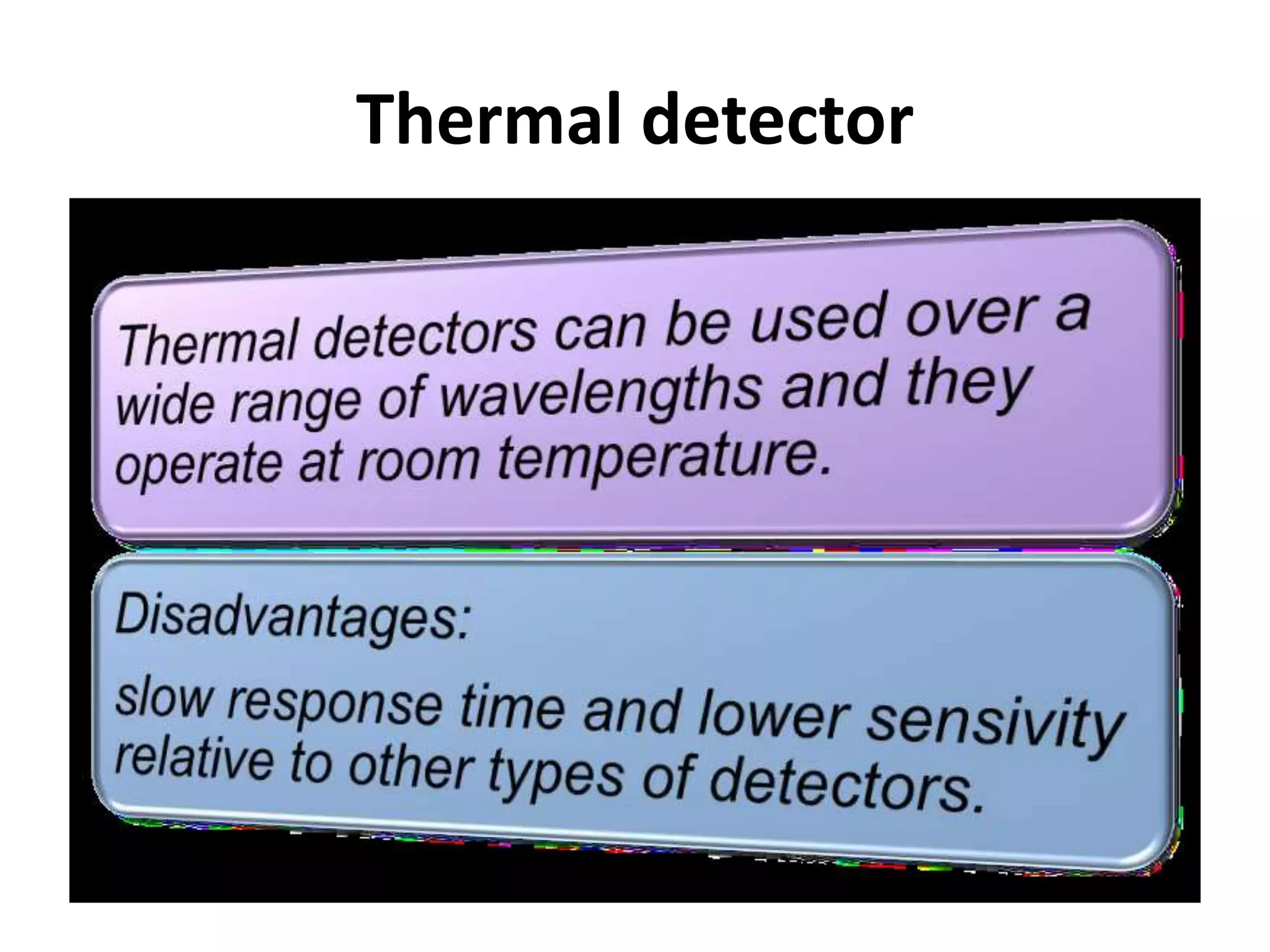 Thermal detector
 
