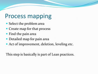 Basic understanding of lean six sigma approach for improvement | PPTX