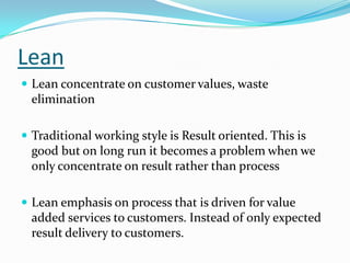 Lean Concentrate Basic understanding of lean six sigma approach for improvement | PPTX