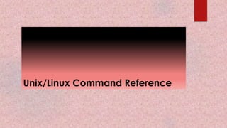 Unix/Linux Command Reference
 