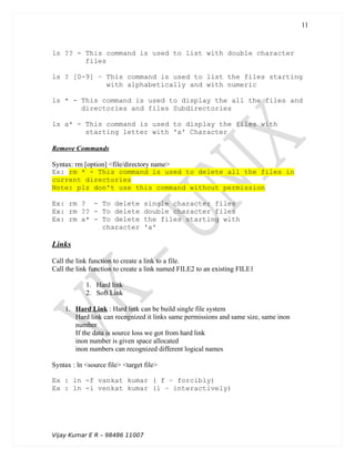 Basic unix commands | PDF