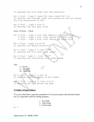 Basic unix commands | PDF