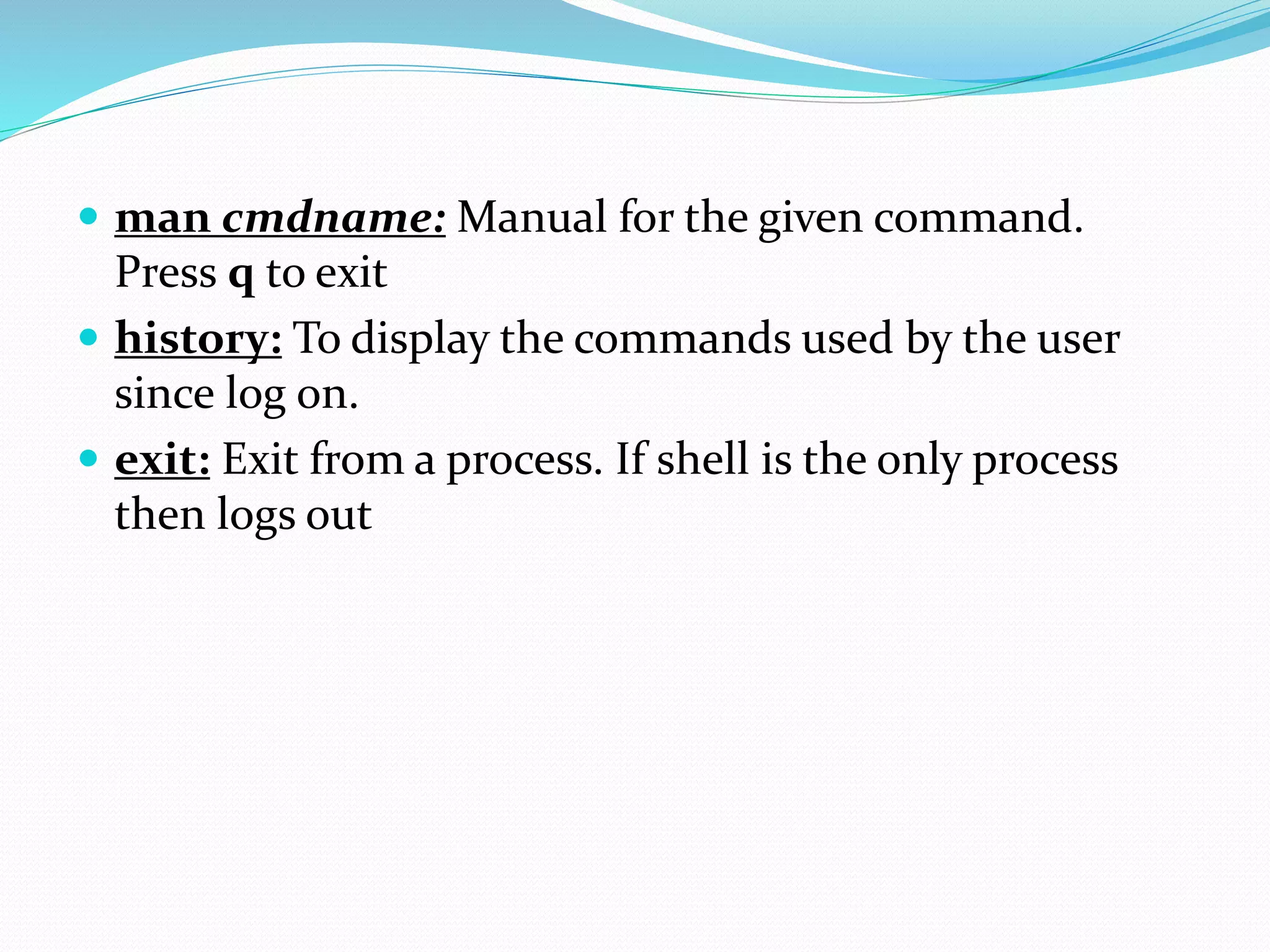 Basic unix commands | PPTX