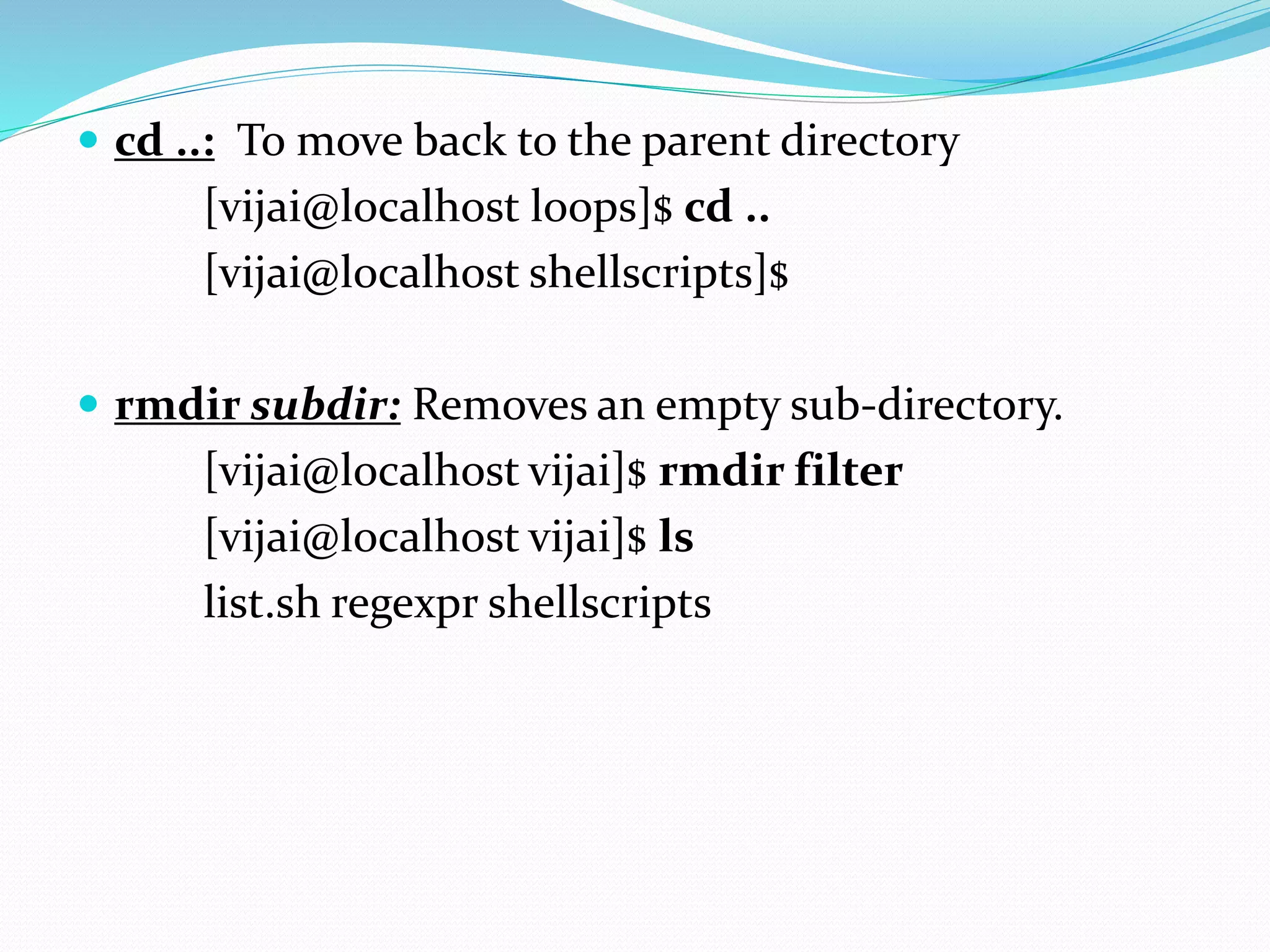 Basic unix commands | PPTX