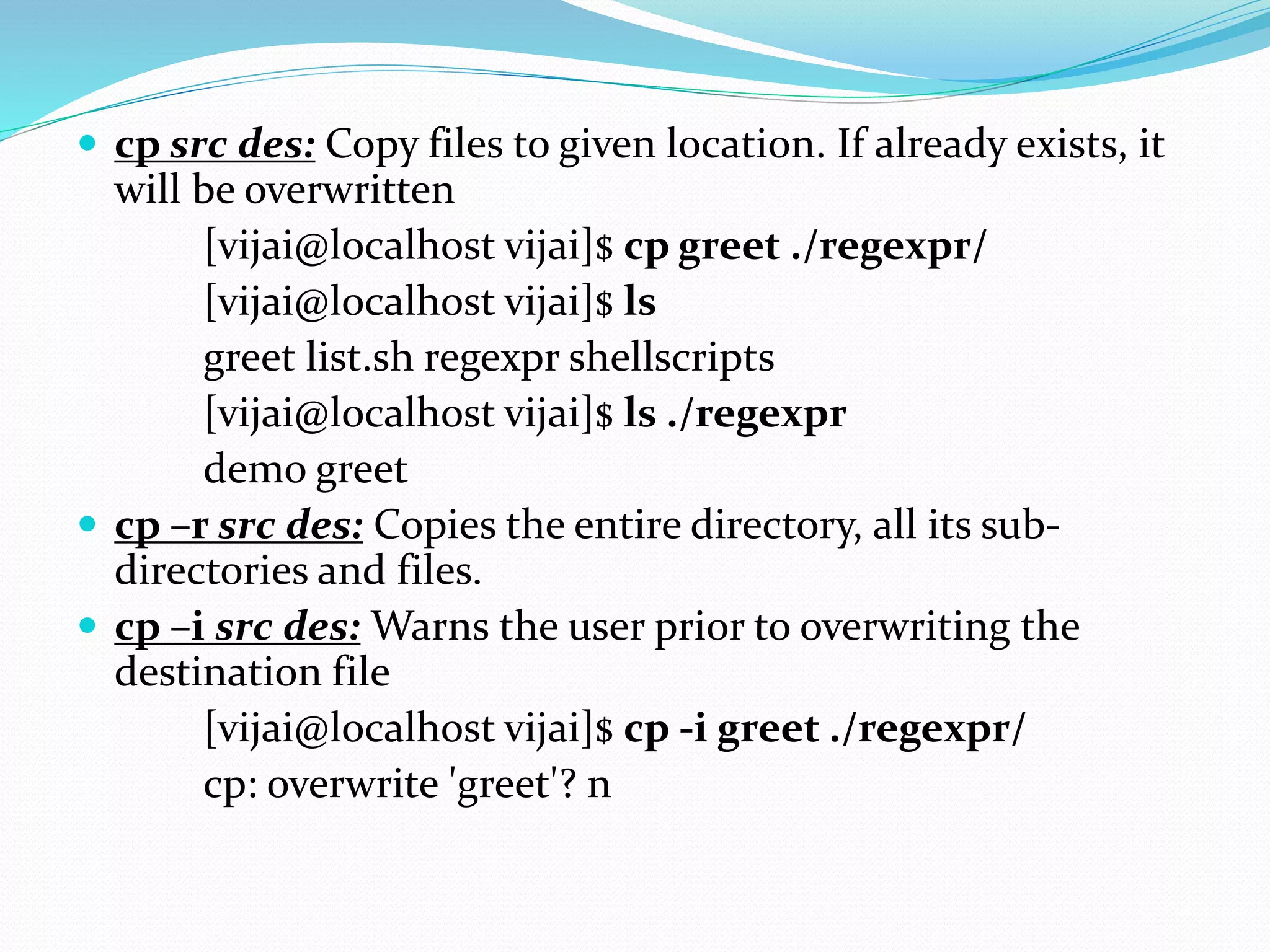 Basic unix commands | PPTX