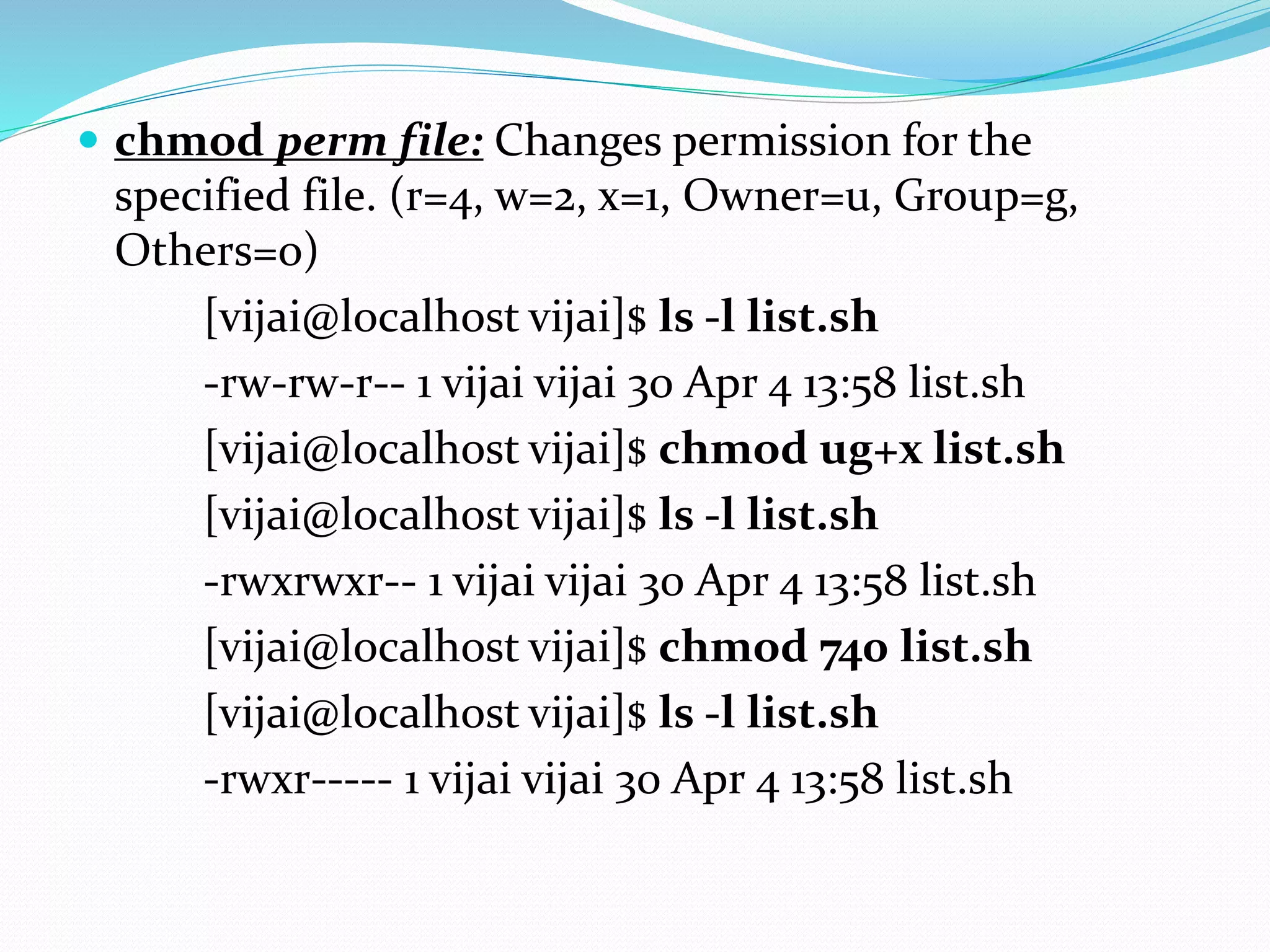 Basic unix commands | PPTX