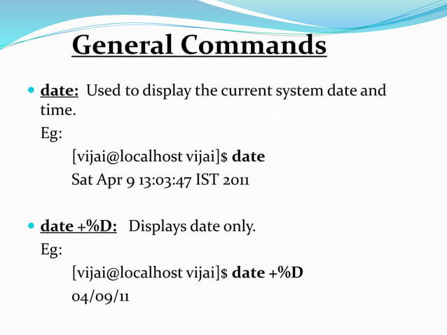 Basic unix commands | PPTX