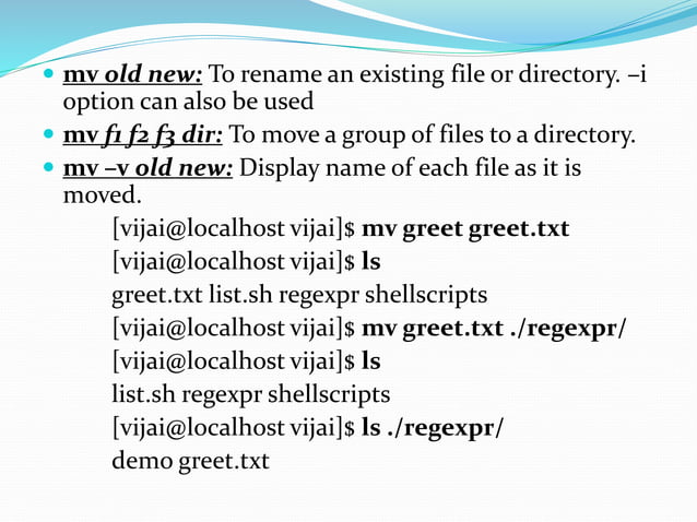 Basic unix commands | PPTX