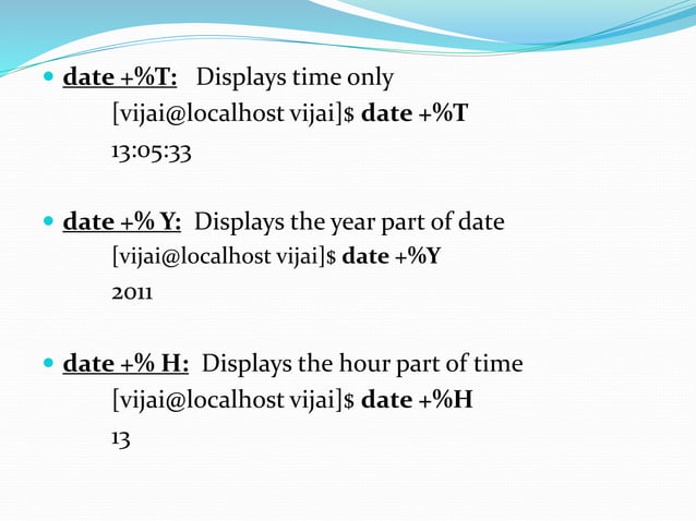 Basic unix commands | PPTX