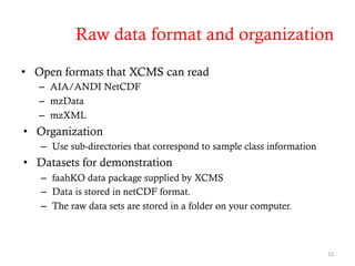 Basic use of xcms | PDF