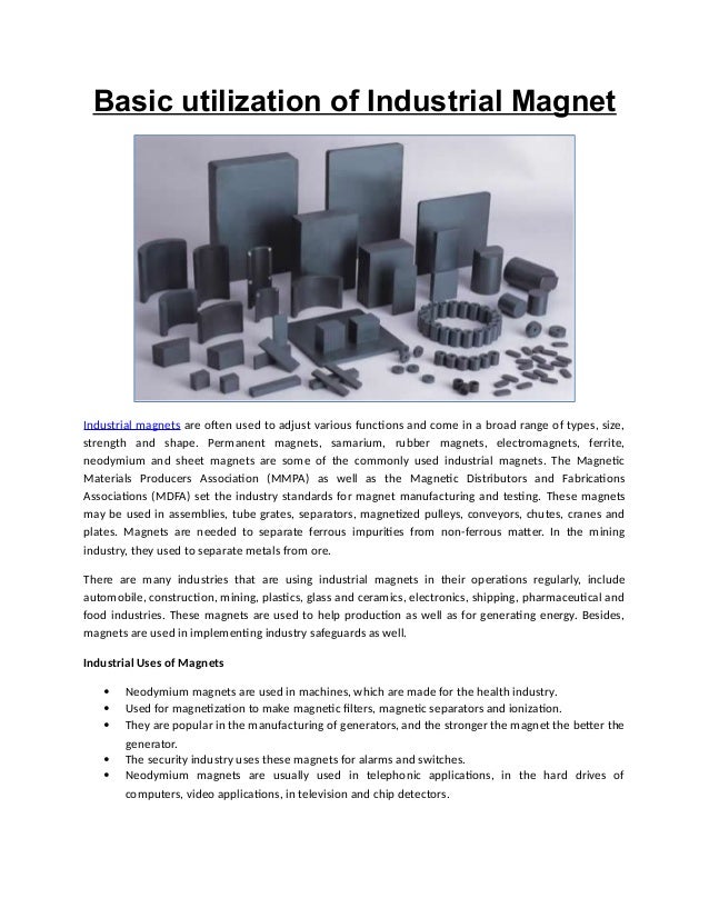 Basic Utilization of Industrial